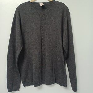 Pure Stuff Nordstrom Merino Wool Sweater, Charcoal, Men's Size Large